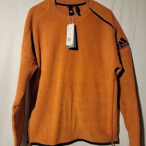 Adidas Pullover Sweater ZNE DX7645 Size Medium Burnt Orange Street Wear